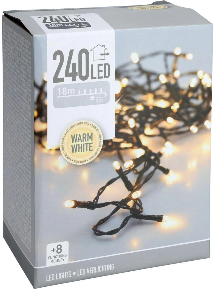 Christmas Decoration Kalėdinės šviesos 240 LED su laikmačiu