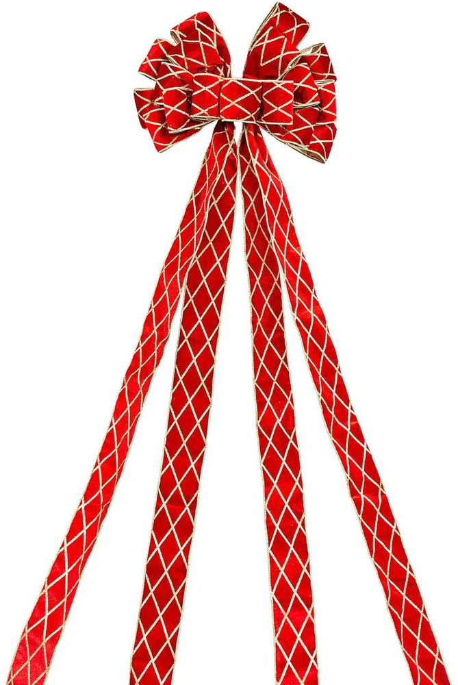 Christmas Decoration Dekoratyvinė juosta Kalėdų eglutei Raudona 130x33 cm