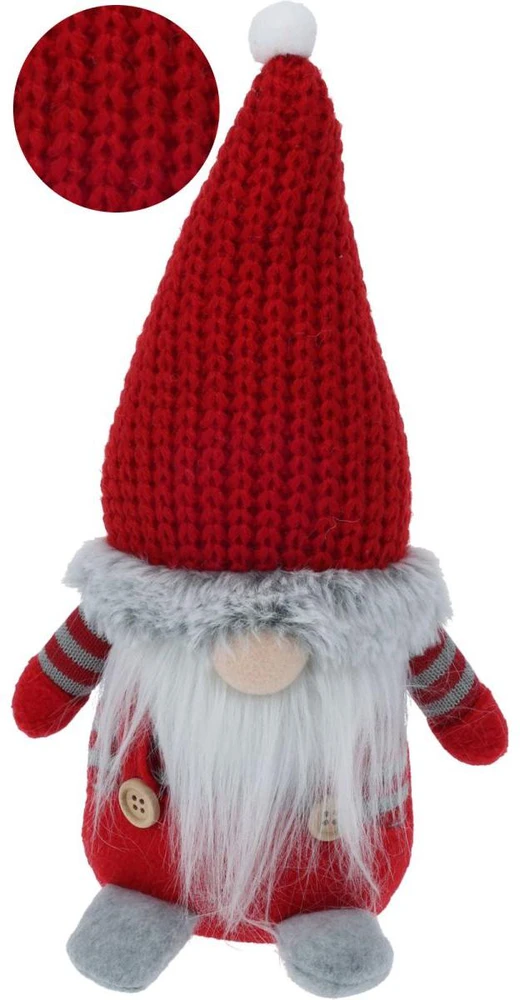 Christmas Decoration Kalėdinis nykštukas 30 cm raudonas