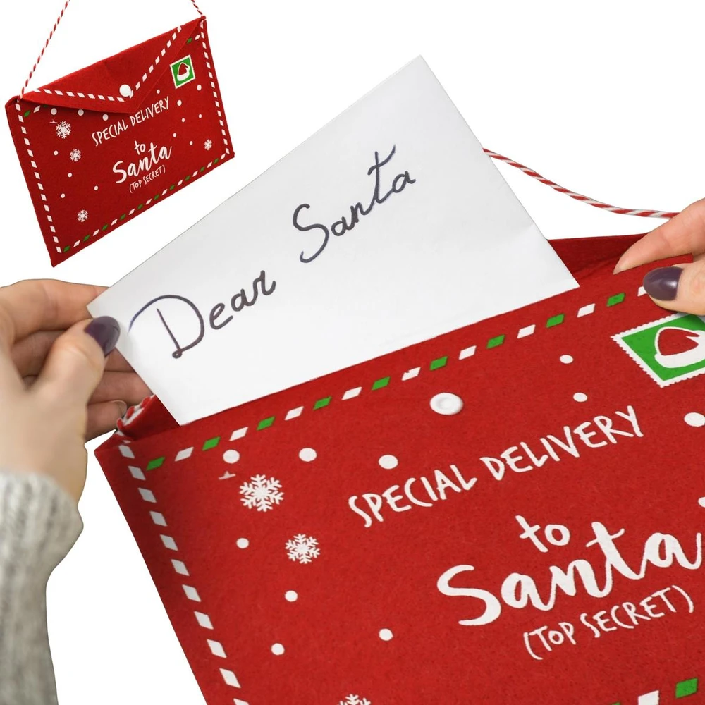 Christmas Decoration KALĖDINIS VOKAS LAIŠKUI KALĖDŲ SENELIUI IŠ VELTINIO 26x16CM SPECIAL DELIVERY 1054605