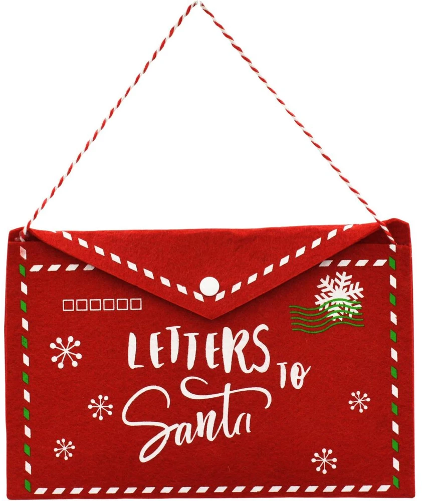 Christmas Decoration KALĖDINIS VOKAS LAIŠKUI KALĖDŲ SENELIUI IŠ VELTINIO 26x16CM LETTERS SANTA 1054612