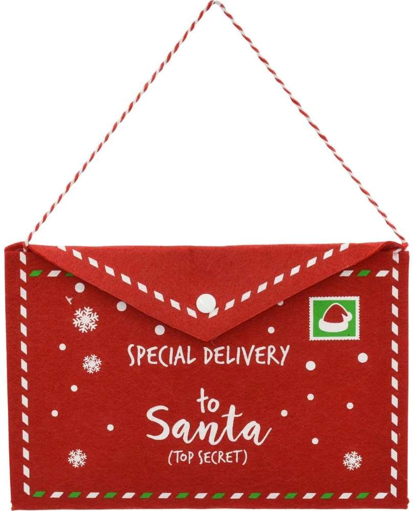 Christmas Decoration KALĖDINIS VOKAS LAIŠKUI KALĖDŲ SENELIUI IŠ VELTINIO 26x16CM SPECIAL DELIVERY 1054605