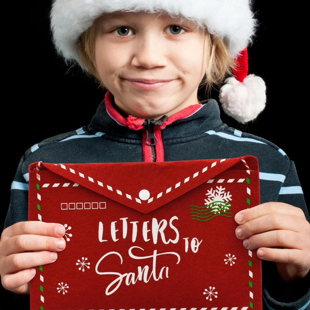 Christmas Decoration KALĖDINIS VOKAS LAIŠKUI KALĖDŲ SENELIUI IŠ VELTINIO 26x16CM LETTERS SANTA 1054612