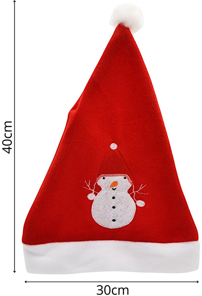 Christmas Decoration klasikinė kalėdų senelio kepurė 30x40 cm