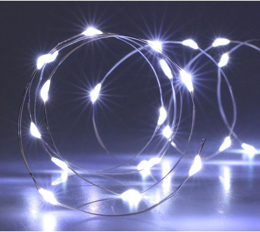 Christmas Decoration 80 LED šaltai baltos girliandos