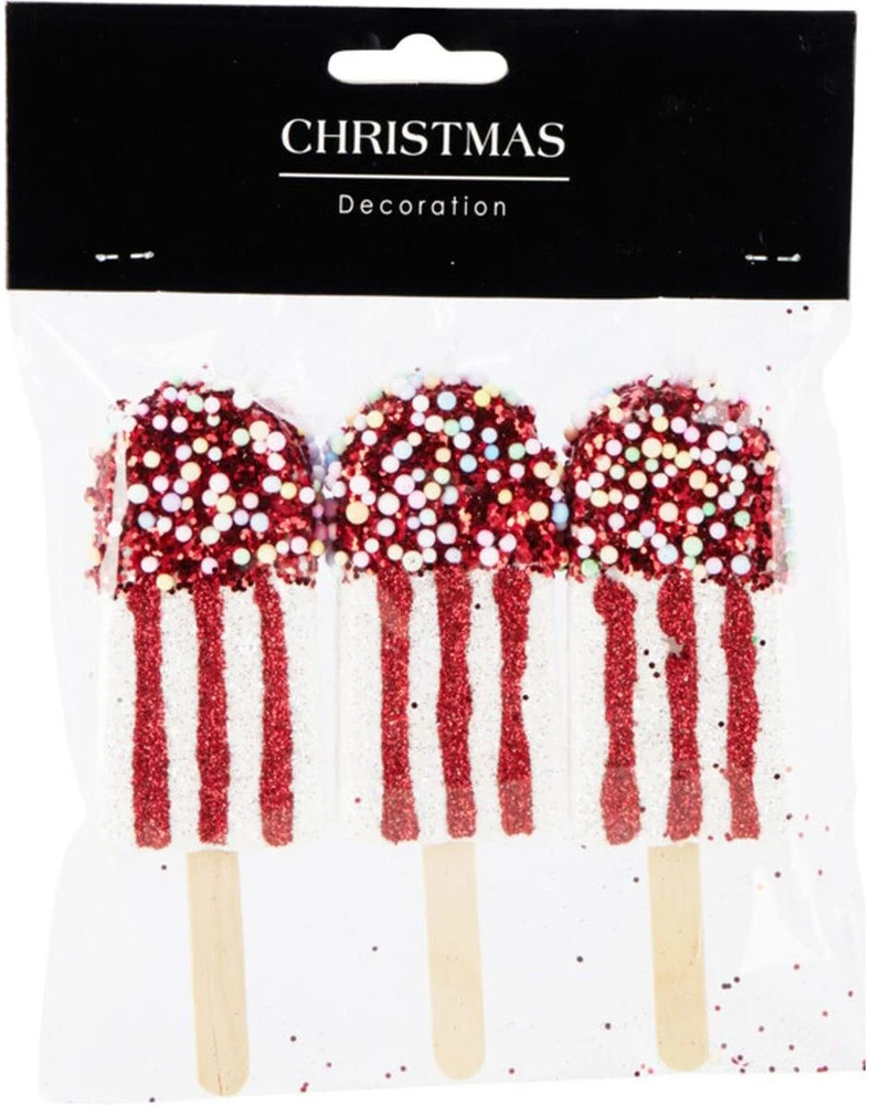 Christmas Decoration kabantys ledų formos dekoracijos 3 vnt