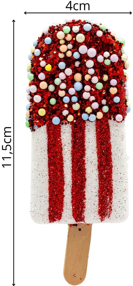 Christmas Decoration kabantys ledų formos dekoracijos 3 vnt