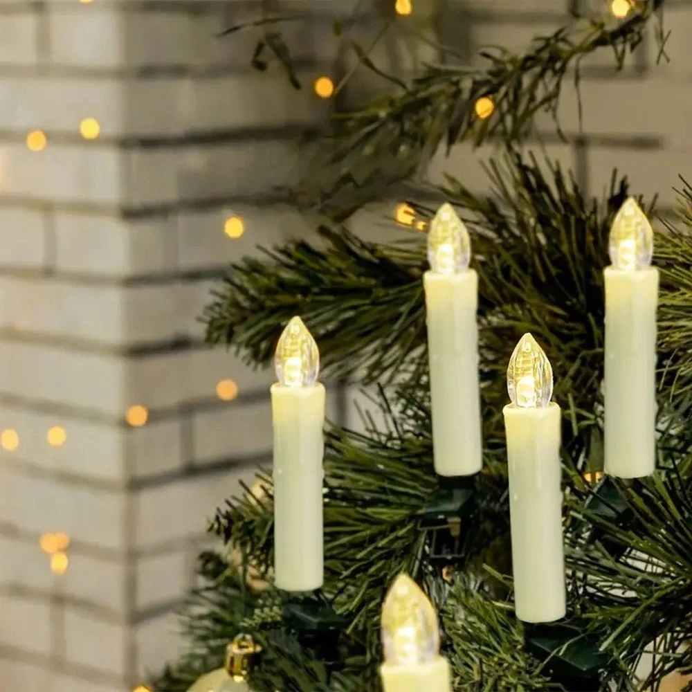 Christmas Gifts KALĖDINĖS LEMPUTĖS GIRLIANDA ŽVAKUTĖS 50 LED ŠILTA BALTA 518423