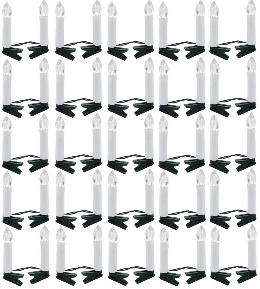 Christmas Gifts KALĖDINĖS LEMPUTĖS GIRLIANDA ŽVAKUTĖS 50 LED ŠILTA BALTA 518423