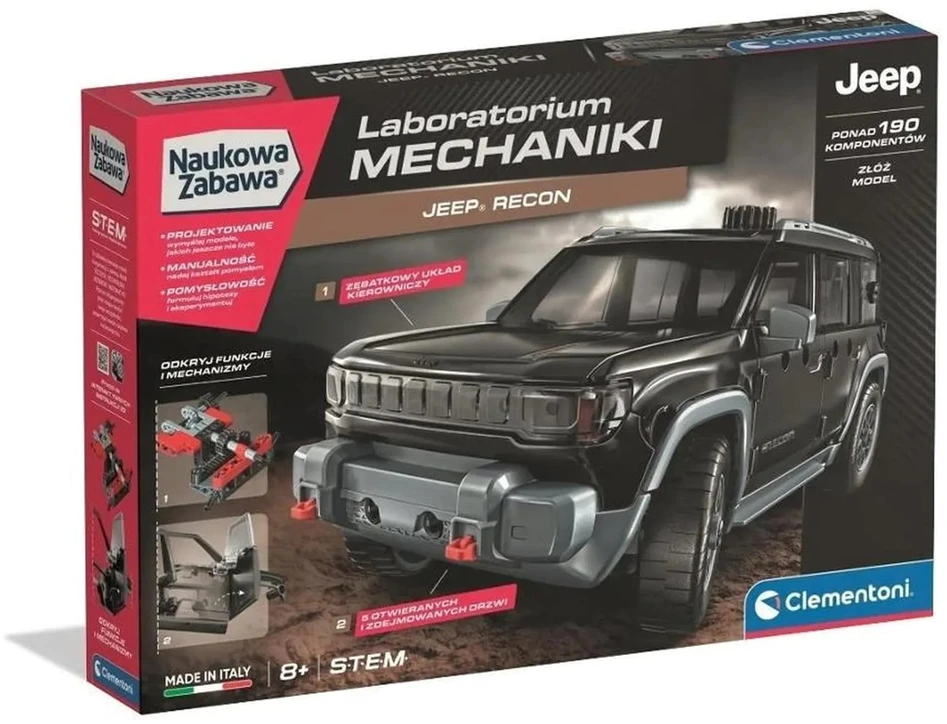 „Clementoni Scientific Fun“ – mechanikos laboratorija: „Jeep Recon“