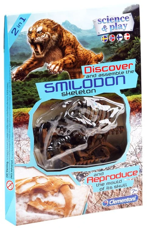 Clementoni Smilodon pastatykite tigro skeletą