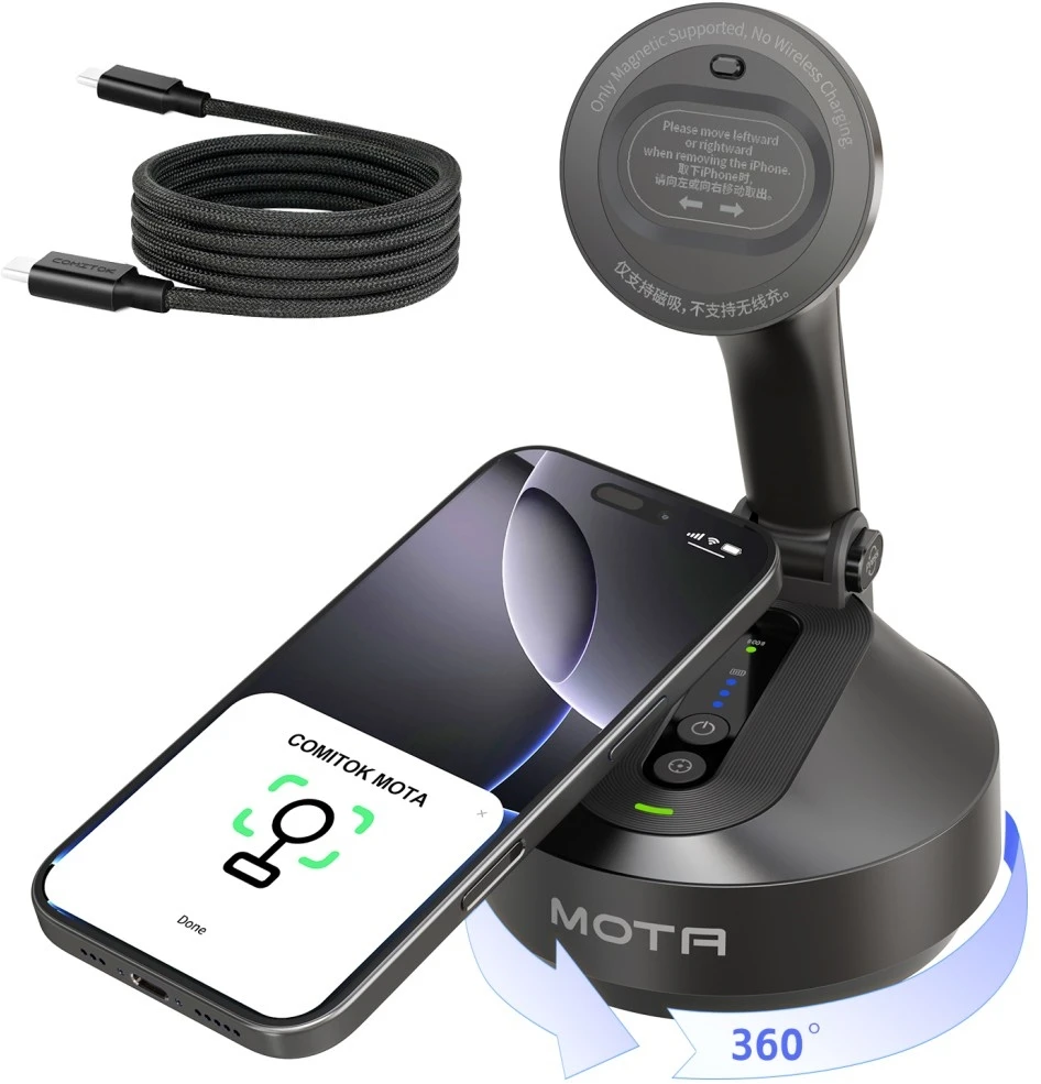 Comitok Mota Magnetic Apple iPhone Holder juodos spalvos