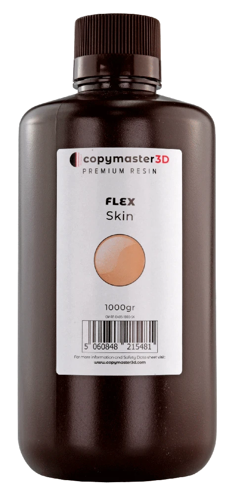Copymaster3D Flex UV derva kūno spalvos, 1000 ml
