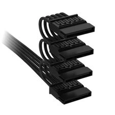 „Corsair“ kabelis, 4 tipo, SATA maitinimo jungtis, 405 mm, 520 mm, 635 mm, 750 mm, atskirai įvyniotas – juodas