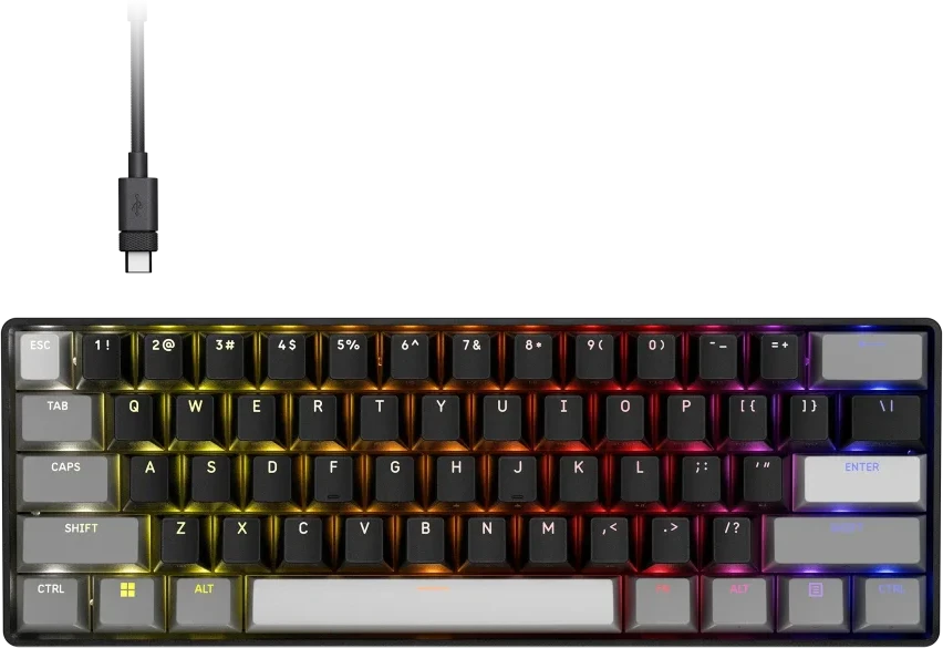 CORSAIR CLIPPER PRO MINI 60 Hall Effect Klaviatūra žaidimams Juodas