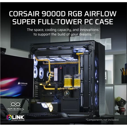 Corsair 9000D RGB AIRFLOW Full Tower Juodas