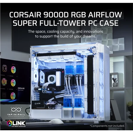 Corsair 9000D RGB AIRFLOW Full Tower Baltas