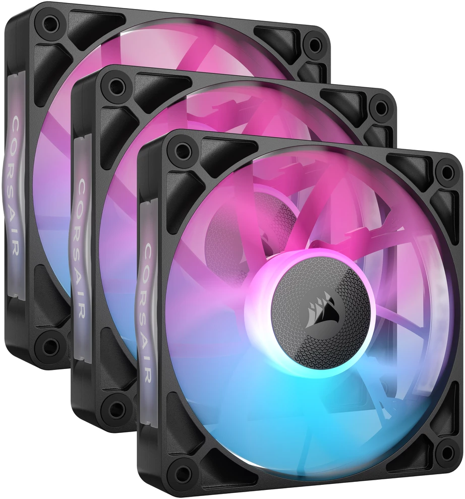 Corsair iCUE LINK RX120 RGB Juodas – 3 pakuotės CO-9051018-WW