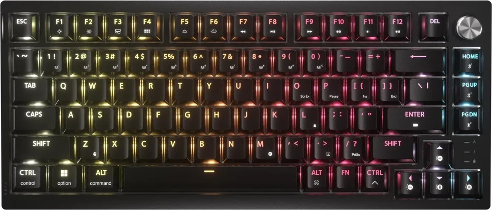 CORSAIR K65 Plus Belaidė mechaninė klaviatūra RGB LED pašvietimas Corsair MLX Fusion Tactile