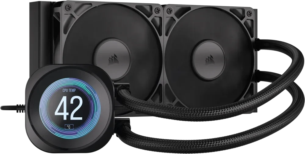 CORSAIR NAUTILUS 240 RS LCD AIO Aušintuvas | Juodas