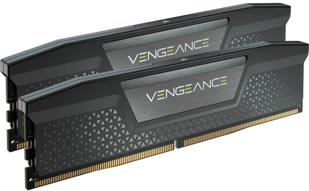RAM CORSAIR VENGEANCE 32GB 2x16GB DDR5 6000MT/s DIMM Unbuffered 30-36-36-76 Std PMIC XMP 3.0 Juodas Heatspreader Juodas PCB 1.4V
