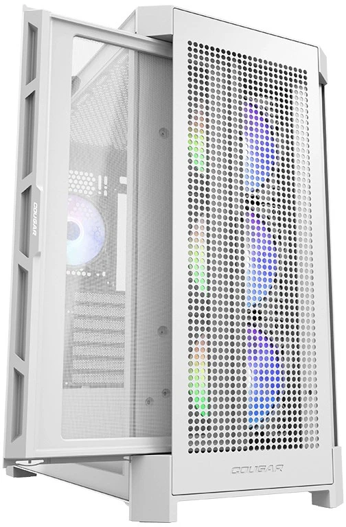 COUGAR DUOFACE PRO RGB PC Dėklas, Mid Tower, Baltas