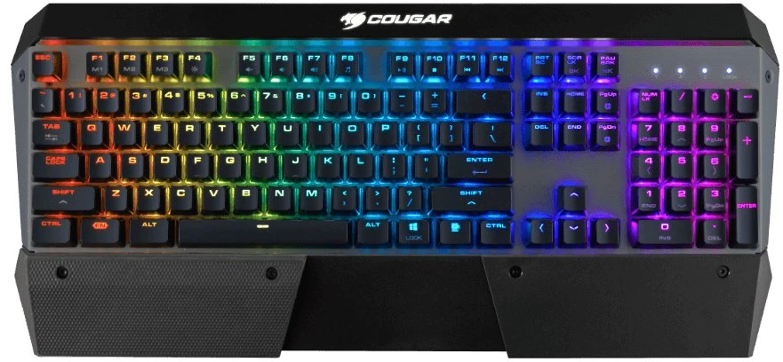 COUGAR CGR-Attack-X3-RGB klaviatūra Žaidimams USB QWERTY Anglų Juoda