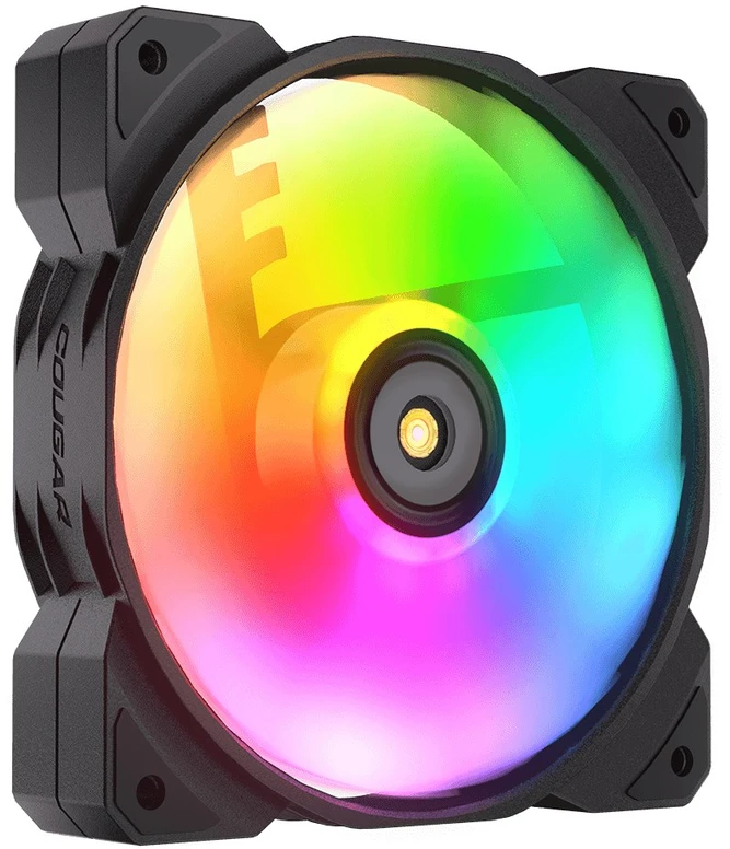 COUGAR CGR-CF-MHP12HB3-RGB Kompiuterio korpusui Orinis aušintuvas 12 cm Juoda, Balta 3 vnt