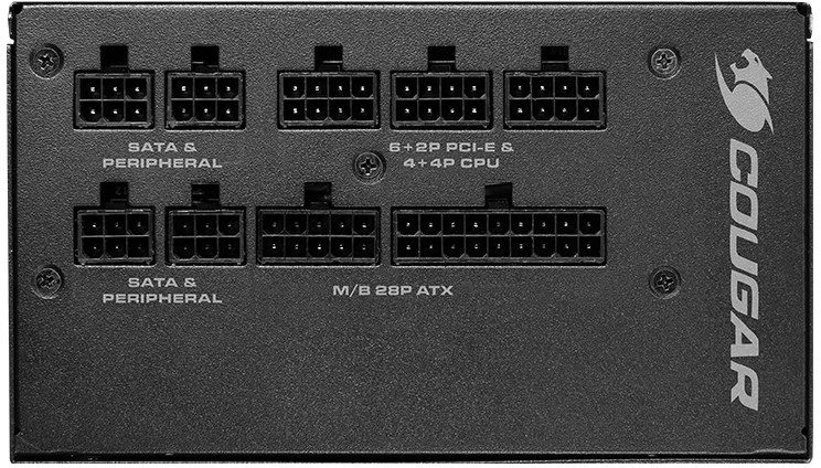 COUGAR CGRGEX-850 maitinimo blokas 850 W 20+4 pin ATX ATX Juoda