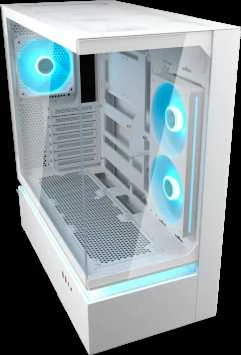 Cougar Corsair Gaming Kompiuterio korpusas CFV235 Baltas TG 240 REV+120ARGB FAN RGB HUB SYNC LED ST