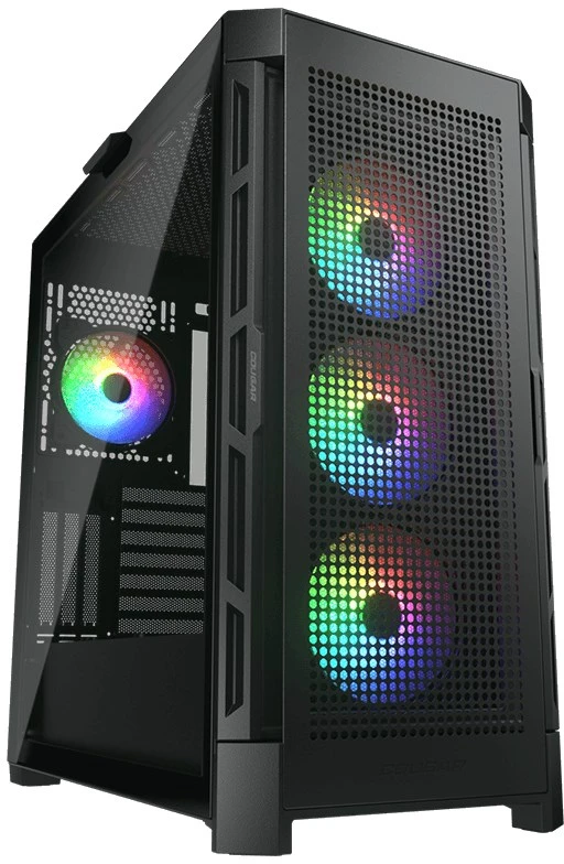 COUGAR Duoface Pro RGB kompiuterio korpusas, vidutinio dydžio bokštas, Juodas