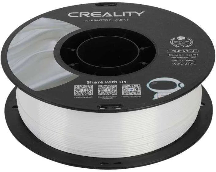 Creality CR-PLA Silk - 1,75mm - 1kg - Baltas