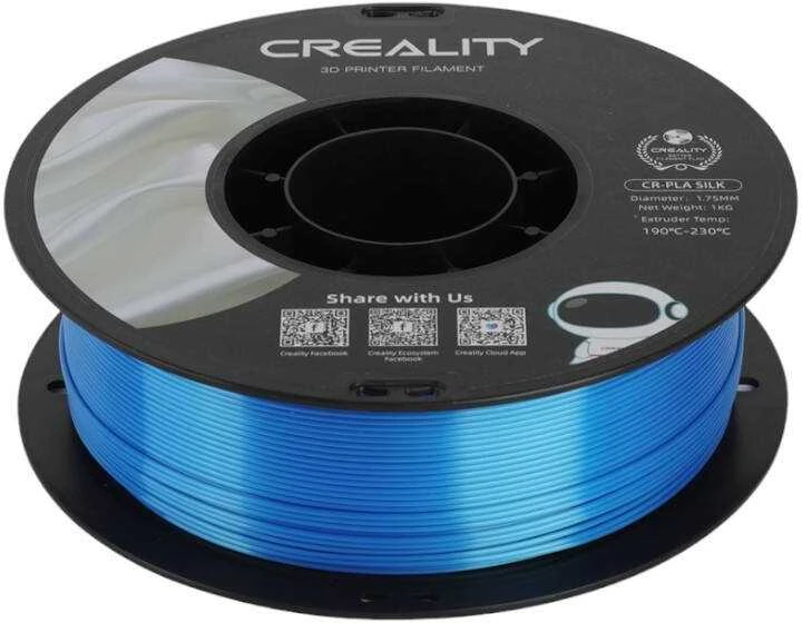 Creality CR-PLA Silk - 1.75mm - 1kg - Mėlynas