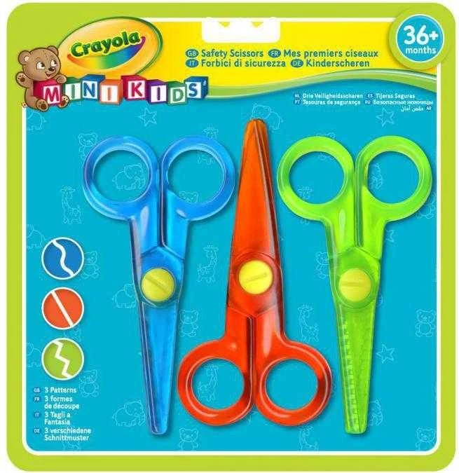 CRAYOLA MINIKIDS Mini žirklutės, 3 vnt.