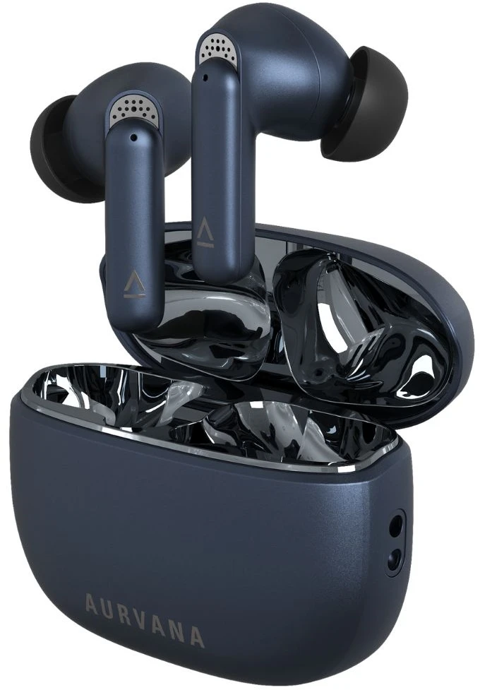 Creative Aurvana Ace Mimi Bluetooth 5.3 ANC belaidės ausinės mėlynos spalvos