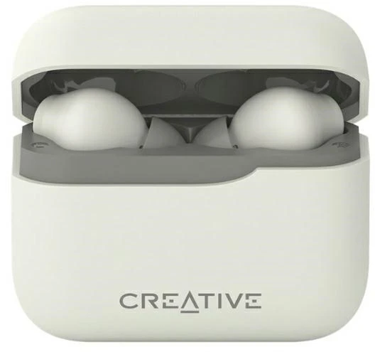 Creative Zen Air Plus belaidės ausinės kreminės Bluetooth 5.3 ANC