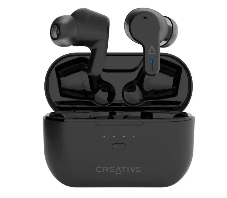 Ausinės Creative Sensemore Air, juodos spalvos