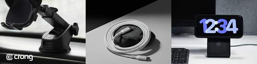 „Crong Armor Link“ – USB-C į USB-C keitiklis 100 W, 5 A, 200 cm, baltas