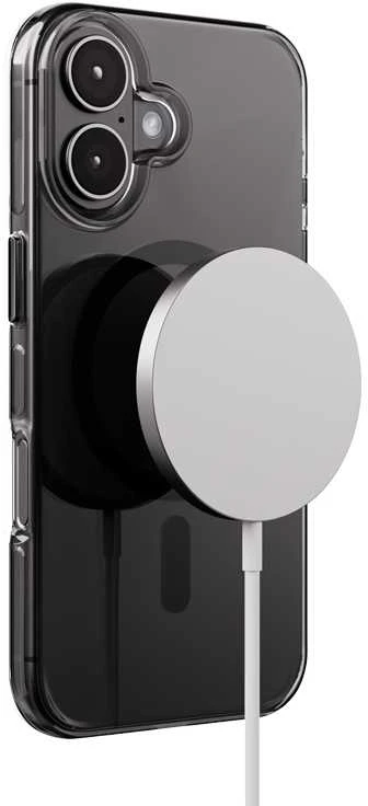 Crong Clear MAG Pro - dėklas Apple iPhone 16 MagSafe juodas
