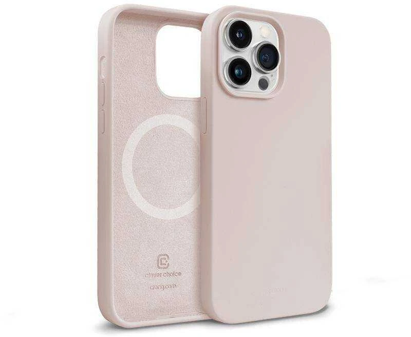 Crong Color Cover Magnetic dėklas skirtas Apple iPhone 14 Pro Max Sand Rožinė