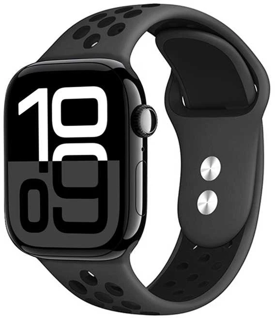 Crong Duo Sport – apyrankė skirta Apple Watch 44/45/46/49 mm pilka/juodas