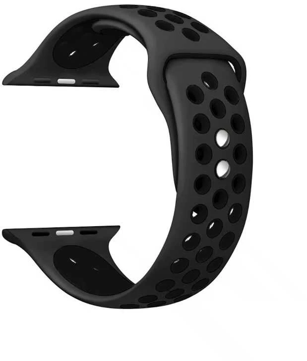 Crong Duo Sport – apyrankė skirta Apple Watch 44/45/46/49 mm pilka/juodas
