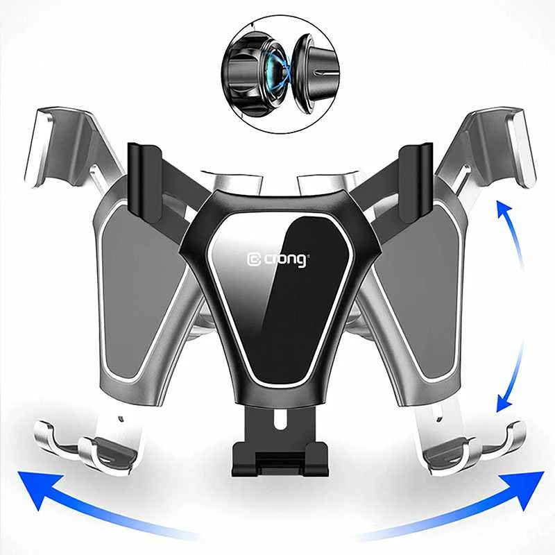 Telefono laikiklis Crong Gravity Auto-Clip 4,7–6,5"