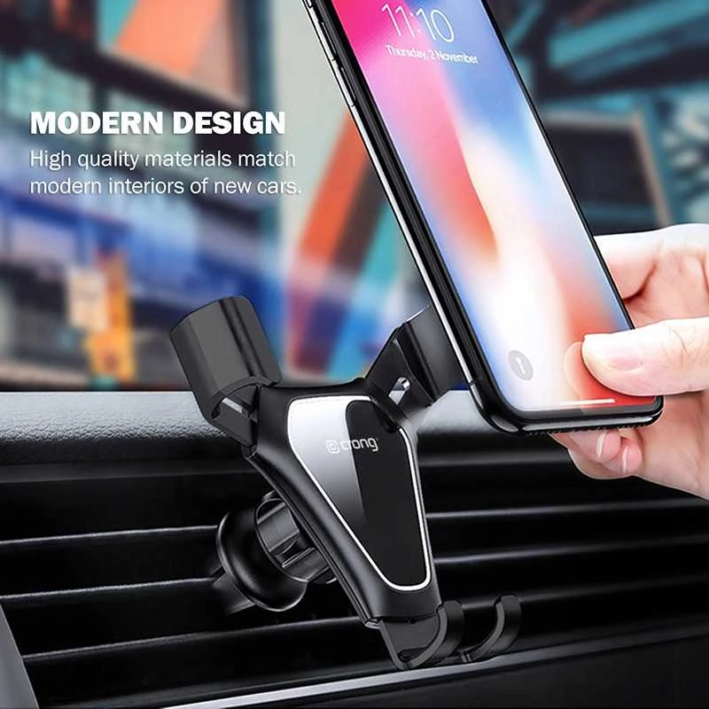 Telefono laikiklis Crong Gravity Auto-Clip 4,7–6,5"