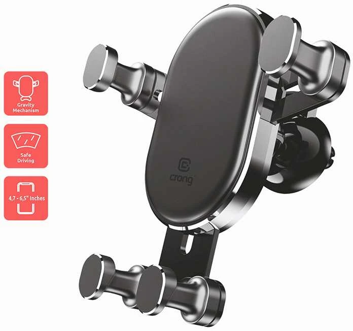 Telefono laikiklis Crong Gravity 4,7–6,5"