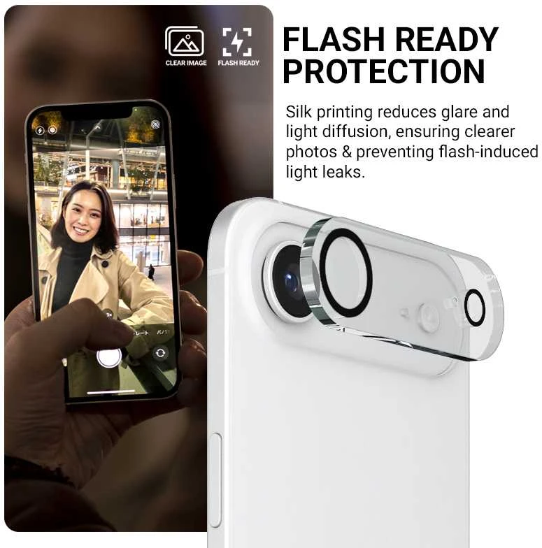 „Crong Lens Shield“ – kameros ir objektyvo stiklas „Apple iPhone Air“