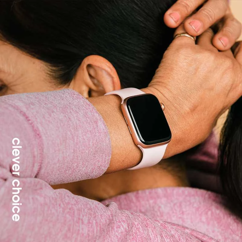 Crong Liquid – apyrankė skirta Apple Watch 38/40/41/42 mm sand pink
