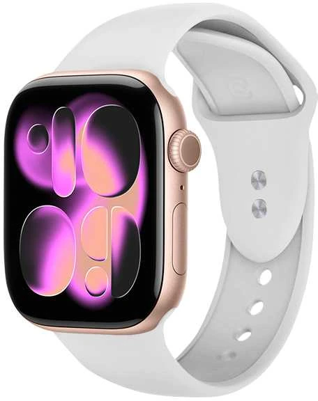 Crong Liquid – apyrankė skirta Apple Watch 38/40/41/42 mm baltas