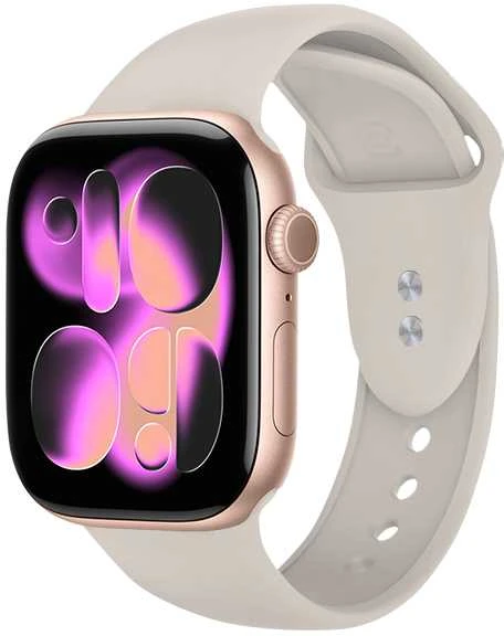 Crong Liquid – apyrankė skirta Apple Watch 38/40/41/42 mm stone beige