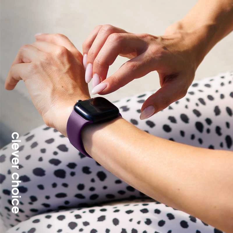 Crong Liquid - apyrankė skirta Apple Watch 38/40/41/42 mm plum